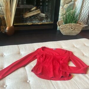 Press & Bastyan Red Wool Blend Long Sleeve Size 1